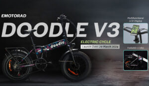 मात्र 24 से 24 की EMI पर घर लाएं, 70KM की रेंज वाली Foldable Doodle V3 Electric Cycle